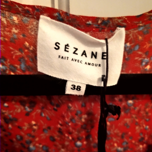 Sezane Isaac Floral Ruffle Blouse - Picture 5 of 9